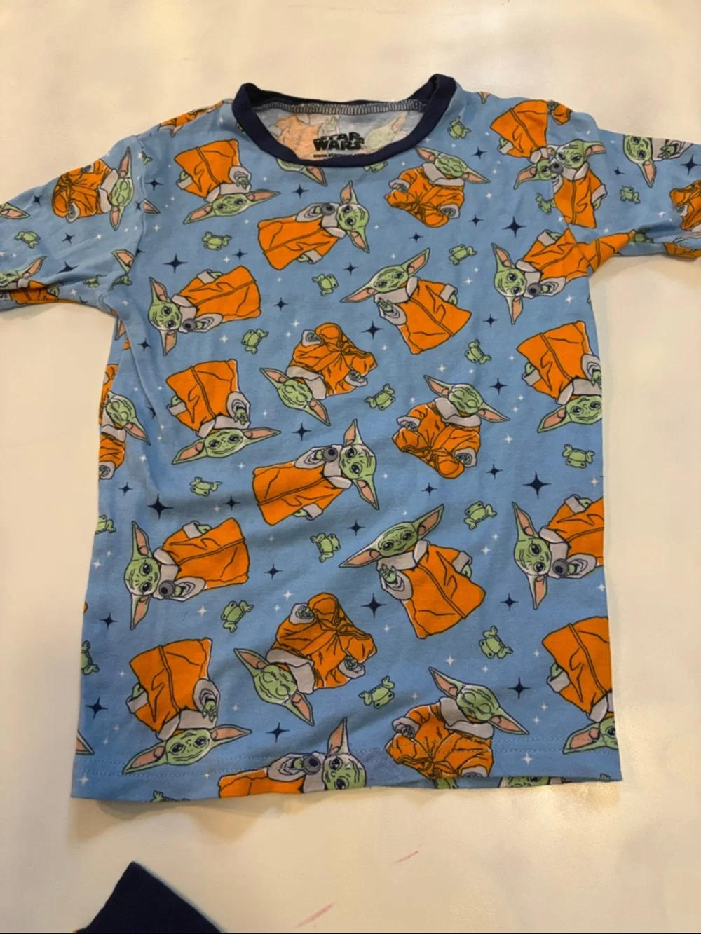 Star Wars Grogu ( Baby Yoda) Blue and Orange Kids Pajama Set